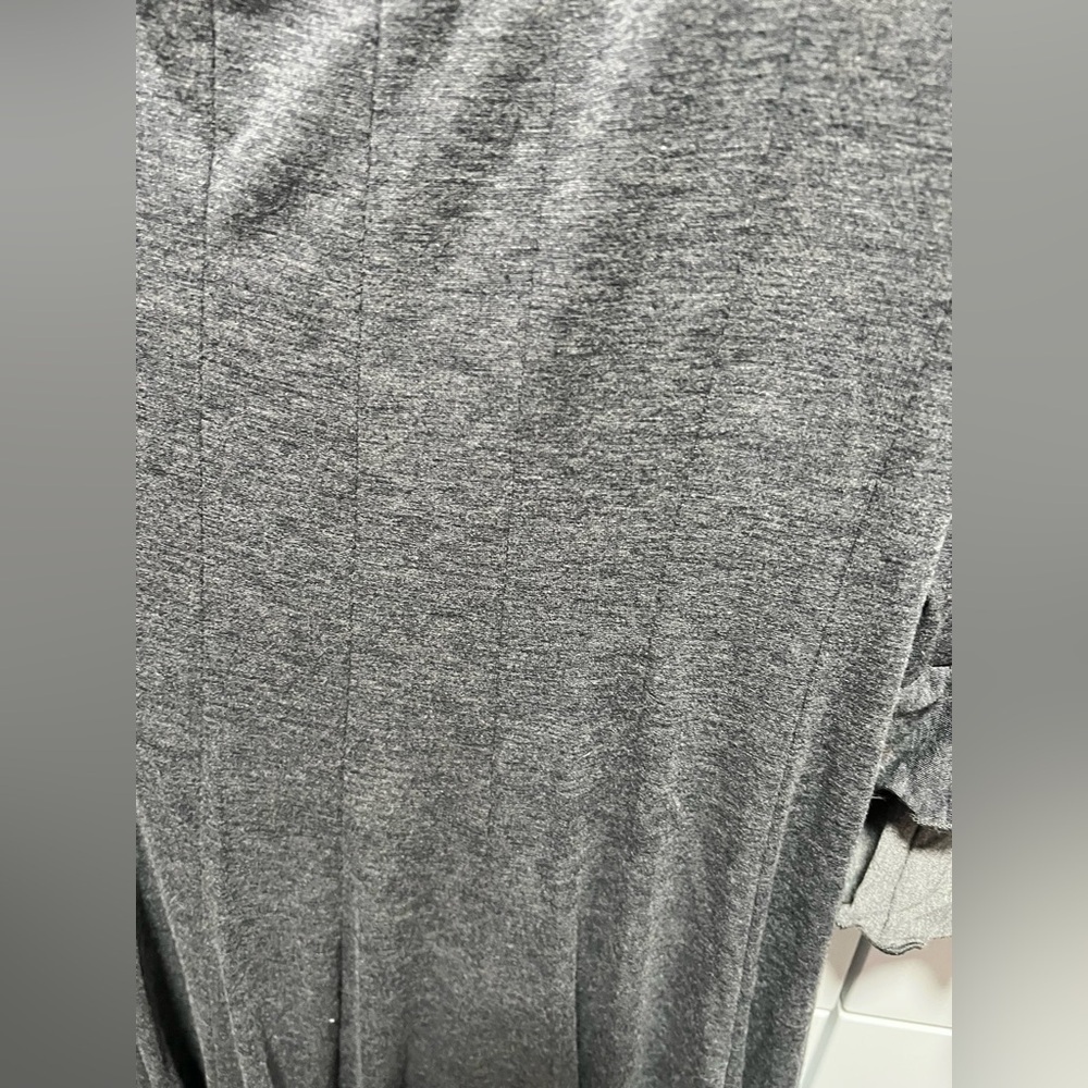 Chris McLaughlin Gray Pullover Stretch 3/4 Sleeve Shift Dress (MB1) - Picture 6 of 10